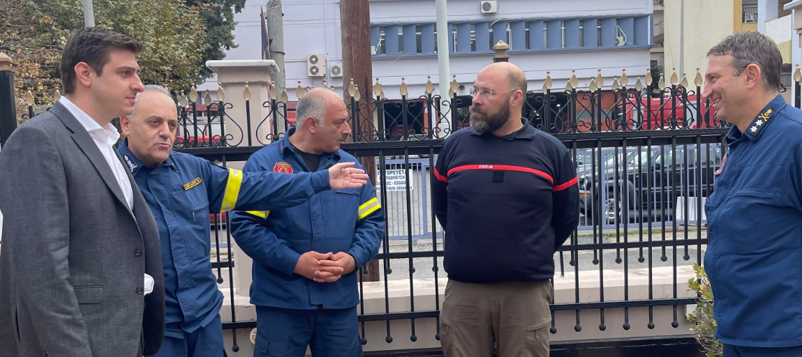 Γιάννης Παπαγεωργίου: Επίσκεψη σε Πυροσβεστική και Ελληνικό Ερυθρό Σταυρό