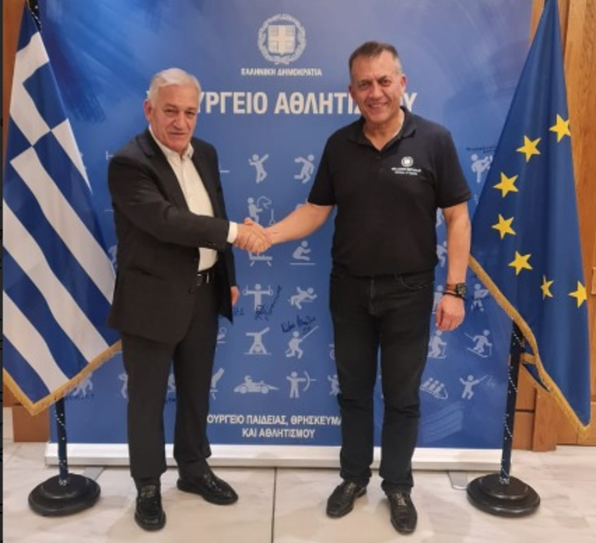 Δημιουργία αθλητικού χωροταξικού σχεδιασμού και αναβάθμιση των Π.Α.γ.Ο συμφώνησαν ο Γ. Βρούτσης και Λ. Κυρίζογλου