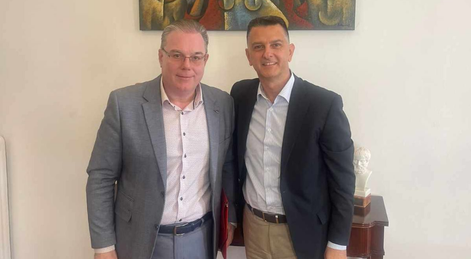 Στο γραφείο του Πρωθυπουργού στη Θεσσαλονίκη ο δήμαρχος Χαλκηδόνος Στ. Αναγνωστόπουλος