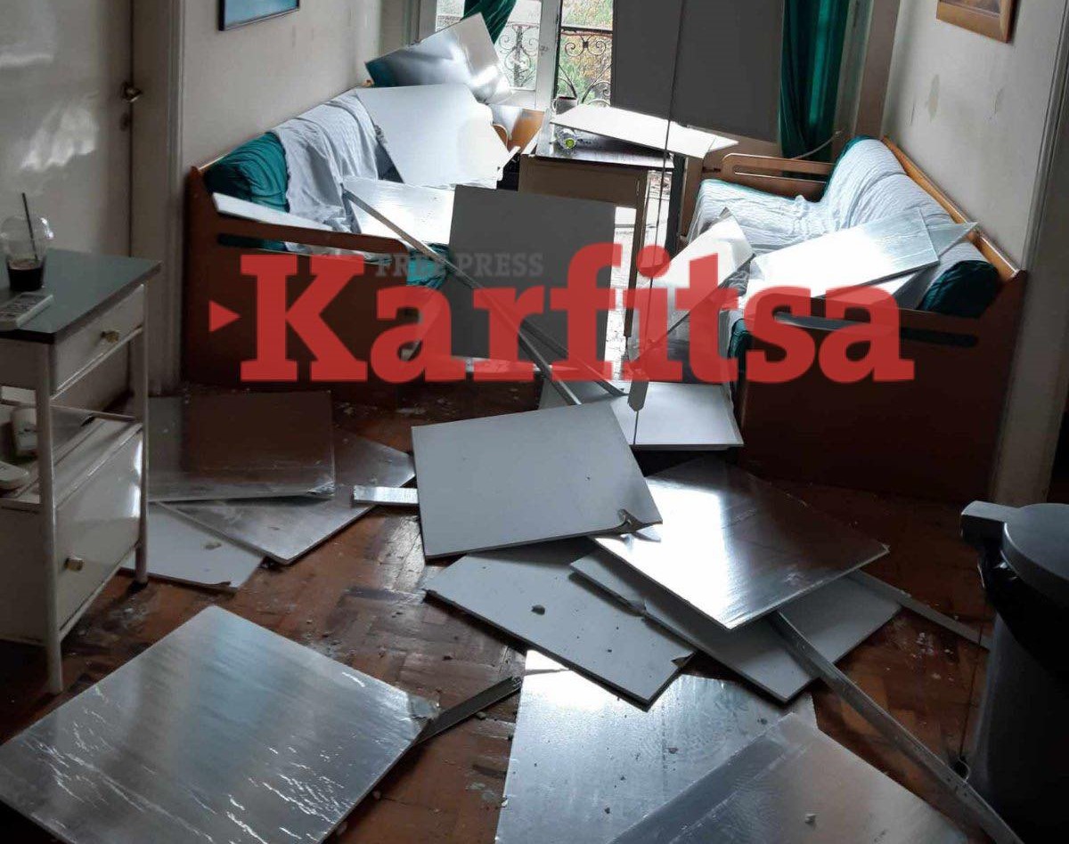 Θεσσαλονίκη: Έπεσε η οροφή στους κοιτώνες του νοσοκομείου Αγίου Δημητρίου – Τραυματίστηκε γιατρός (ΦΩΤΟ)
