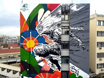 Νέα εντυπωσιακή τοιχογραφία στη Θεσσαλονίκη (ΦΩΤΟ)