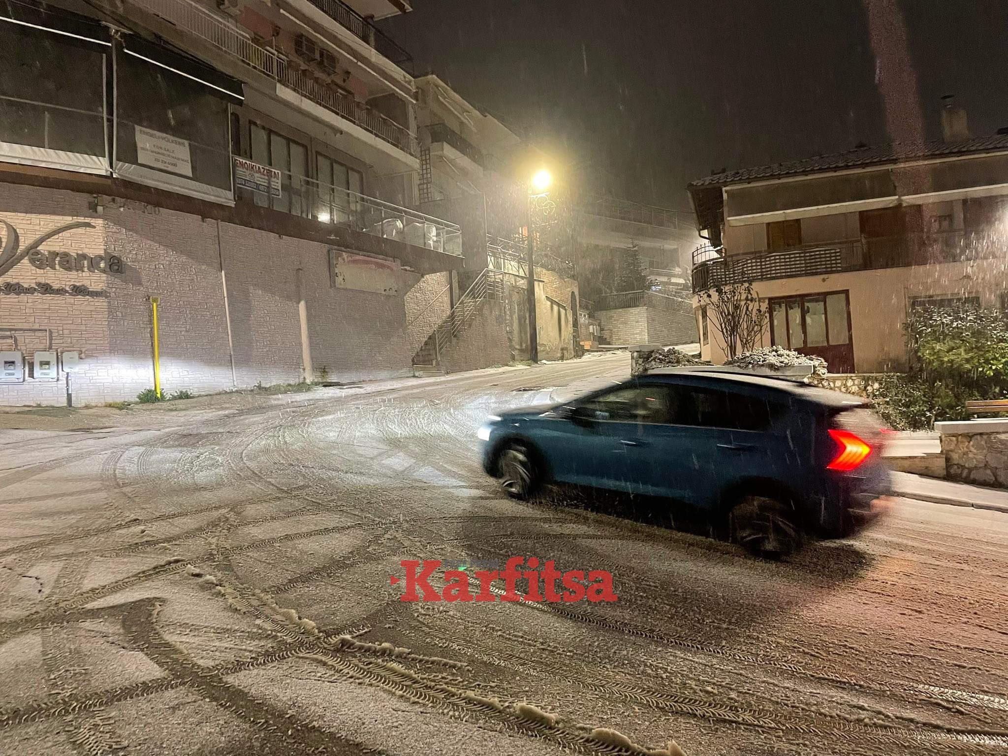 Θεσσαλονίκη: Στα «λευκά» ο Χορτιάτης (ΦΩΤΟ+Video)