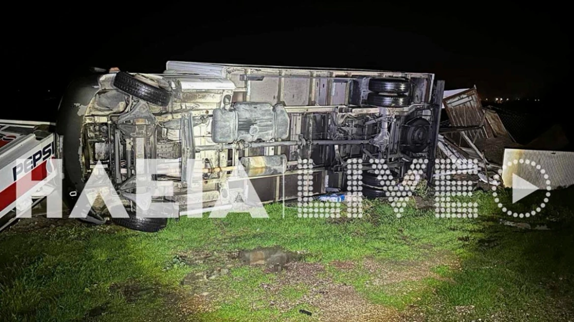 Κακοκαιρία: Ανεμοστρόβιλος αναποδογύρισε φορτηγό – Ζημιές σε σπίτια και επιχειρήσεις (ΦΩΤΟ+Video)