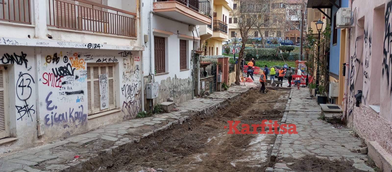 Δ. Θεσσαλονίκης: Στην Άνω Πόλη το πρώτο έργο της νέας Διοίκησης (ΦΩΤΟ)