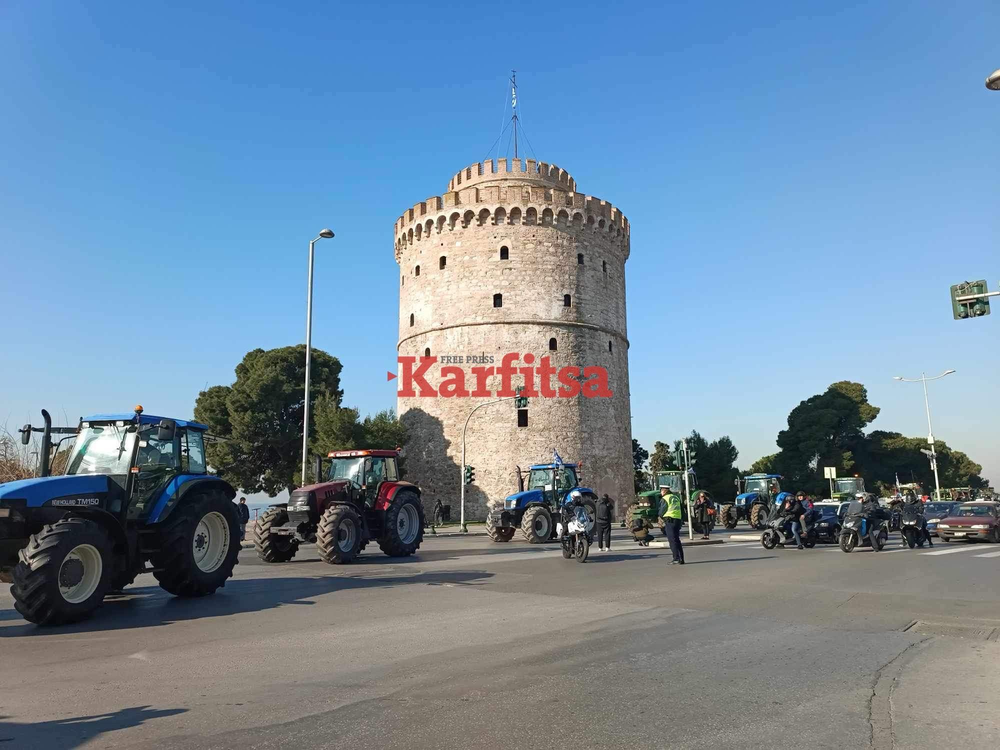Θεσσαλονίκη: Έφτασαν στη ΔΕΘ τα τρακτέρ (ΦΩΤΟ+Video)