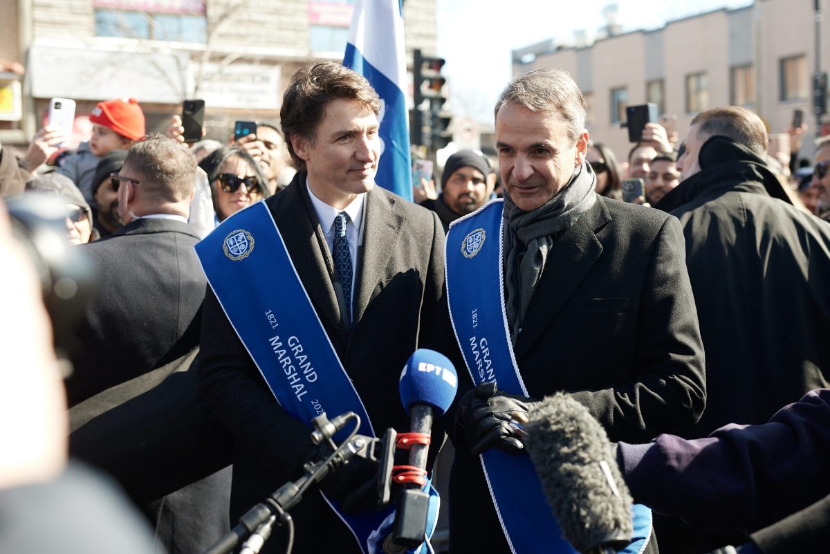 «Ζήτω η Ελλάς!» – Η ανάρτηση του Τριντό από την παρέλαση για την 25η Μαρτίου