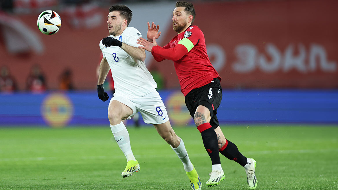 Γεωργία – Ελλάδα: Τραντάχτηκε το δοκάρι του Γεωργιανού τερματοφύλακα – Δείτε Βίντεο