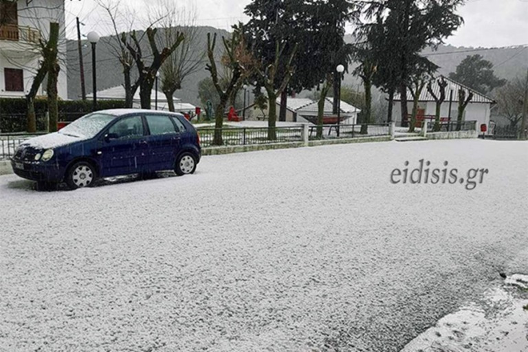 Δρόμοι στο Κιλκίς… άσπρισαν(ΦΩΤΟ)