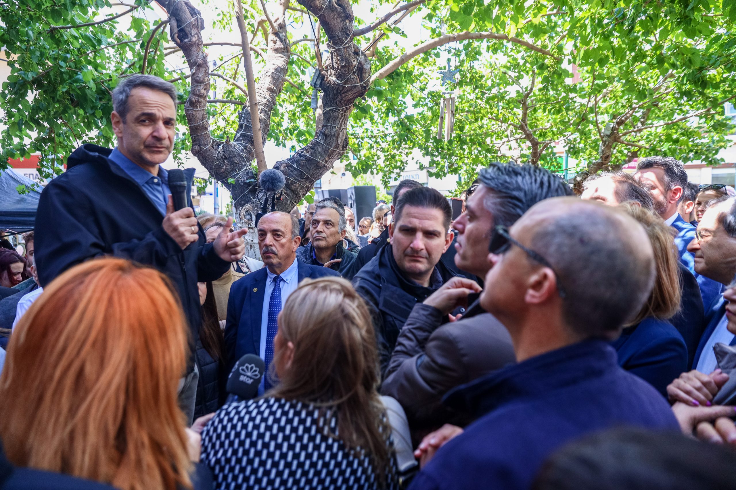 Περιοδεία του Κυριάκου Μητσοτάκη στου Ρέντη