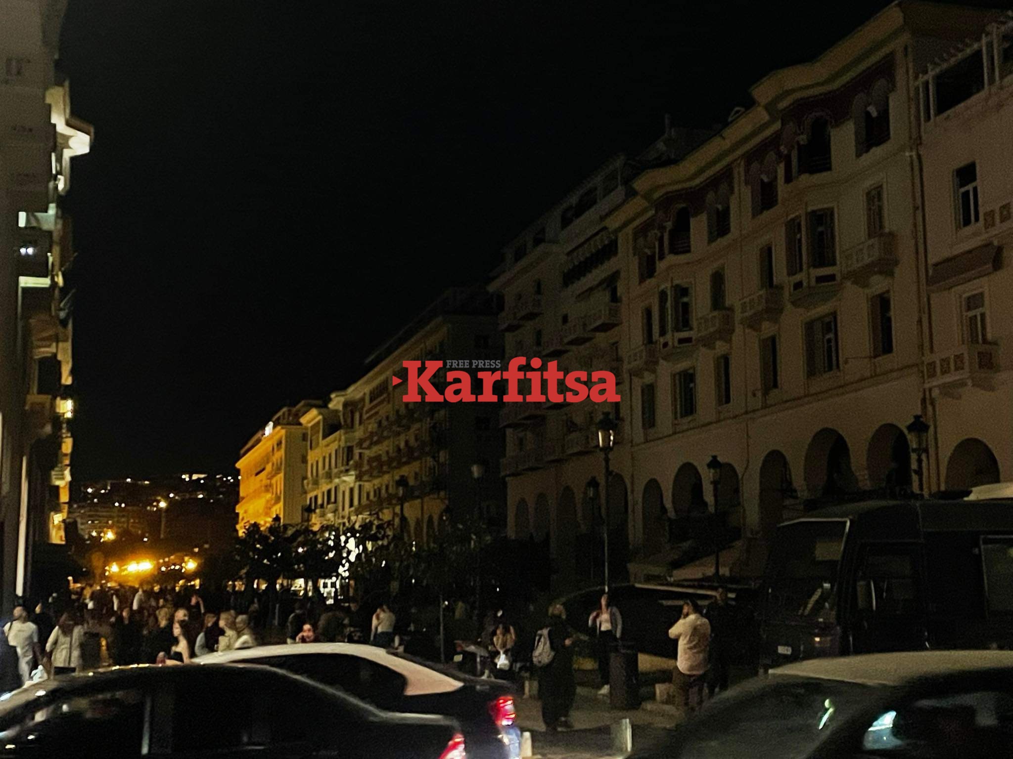 Black out στο κέντρο της Θεσσαλονίκης (ΦΩΤΟ+Video)