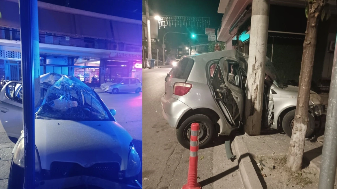 ΙΧ έπεσε πάνω σε κολώνα της ΔΕΗ – Νεκρός ο 32χρονος οδηγός του (ΦΩΤΟ)