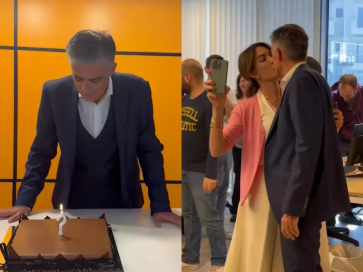 Η τούρτα έκπληξη για τα γενέθλιά του Νίκου Ευαγγελάτου και το φιλί στην Τατιάνα Στεφανίδου – Δείτε βίντεο