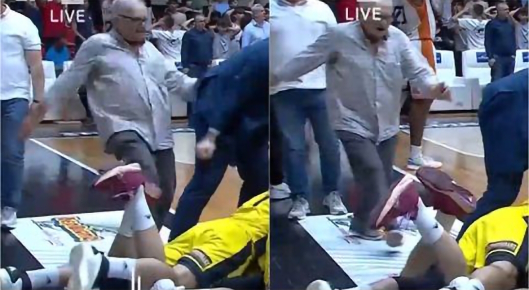 Αδιανόητο: Ηλικιωμένος φίλος του Προμηθέα κλώτσησε εν ψυχρώ τους παίκτες του Άρη! (ΦΩΤΟ+Video)