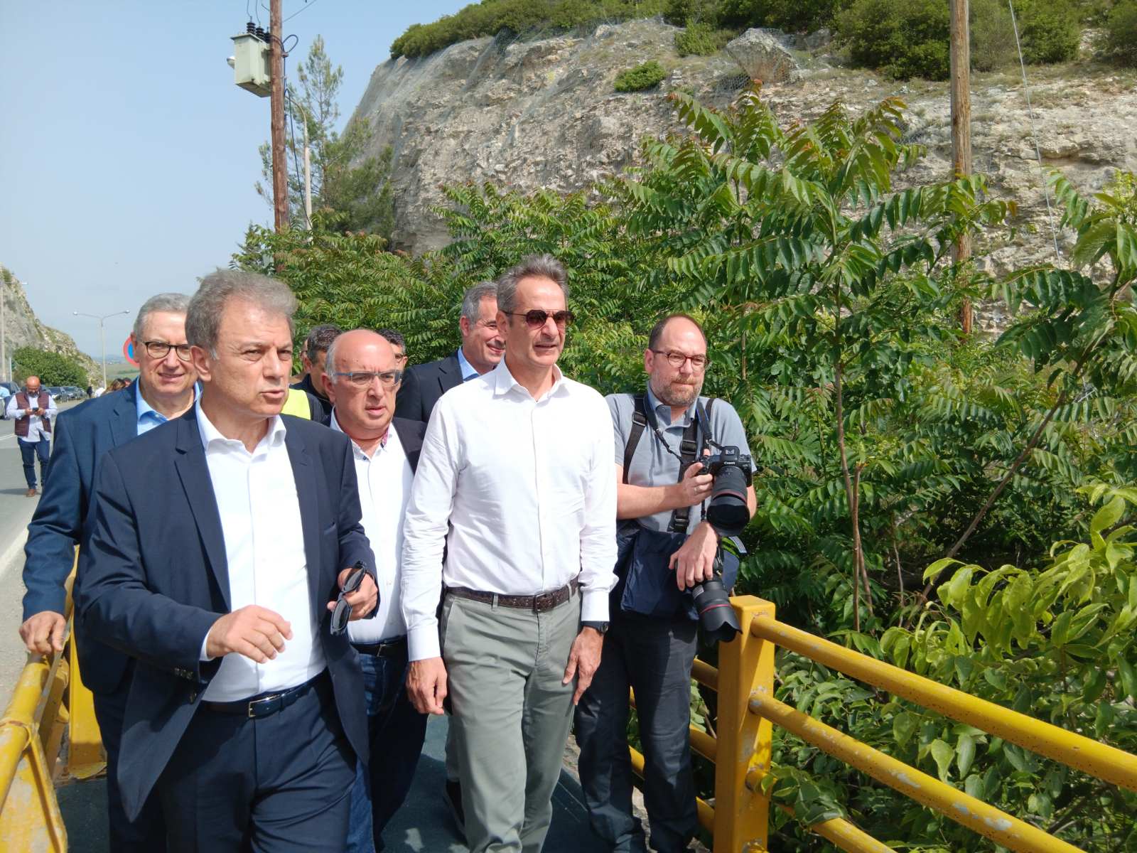 Κυριάκος Μητσοτάκης: Στην Υψηλή Γέφυρα των Σερβίων ο Πρωθυπουργός (ΦΩΤΟ+Video)