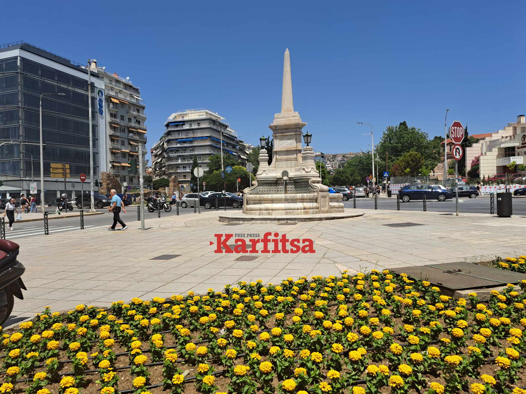 Θεσσαλονίκη: Το σιντριβάνι που στα εγκαίνια του έρεε σιρόπι από κεράσι (ΦΩΤΟ+Video)