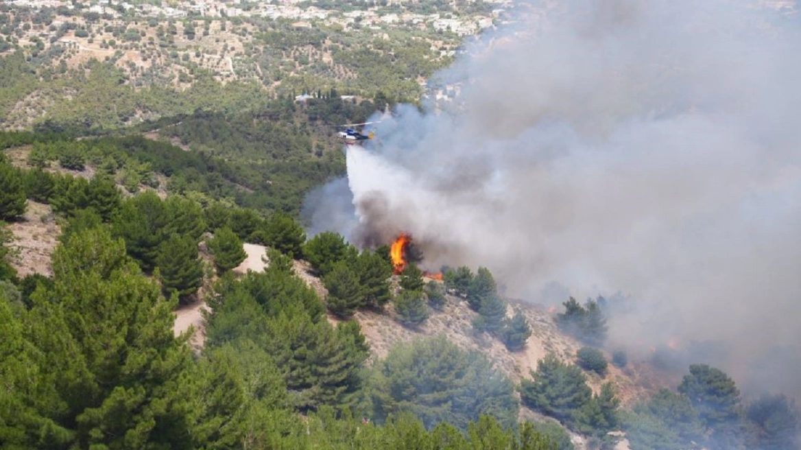 Αρκαδία: Φωτιά στη Μεγαλόπολη κοντά στο ορυχείο της ΔΕΗ - Εστάλη 112 για εκκένωση (Video)