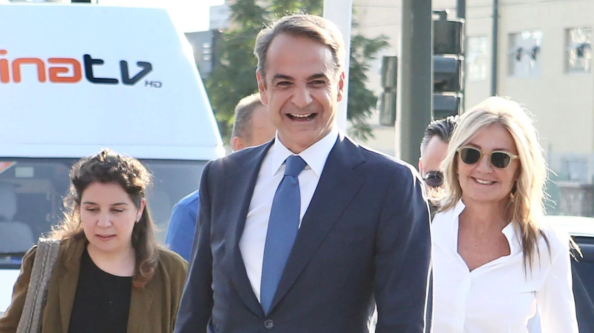 Ο πρωθυπουργός έφτασε στα γραφεία της Νέας Δημοκρατίας (Video)