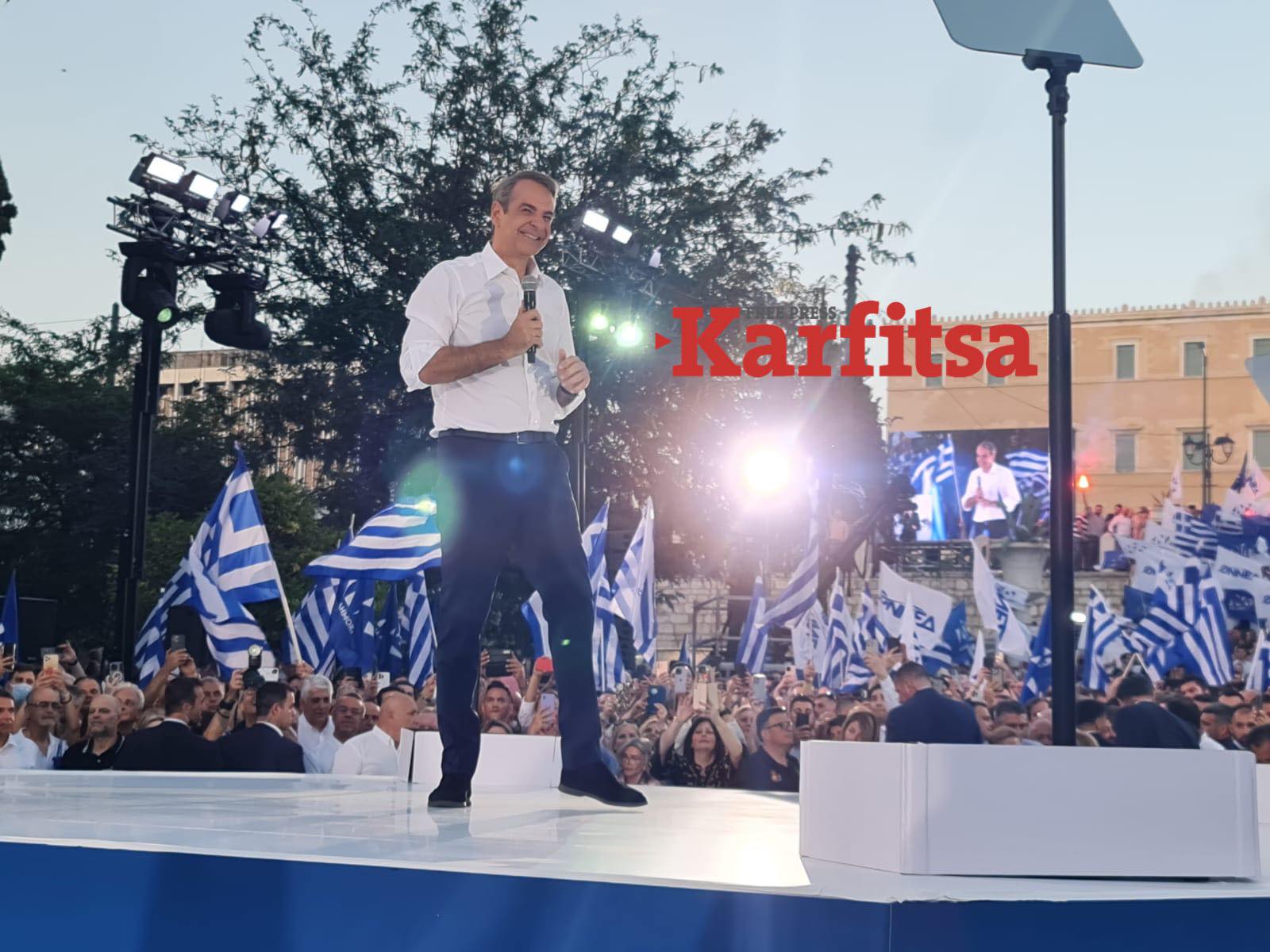 Κ. Μητσοτάκης από Σύνταγμα: Δυνατή ΝΔ στην Ελλάδα σημαίνει και δυνατή Ελλάδα στην Ευρώπη