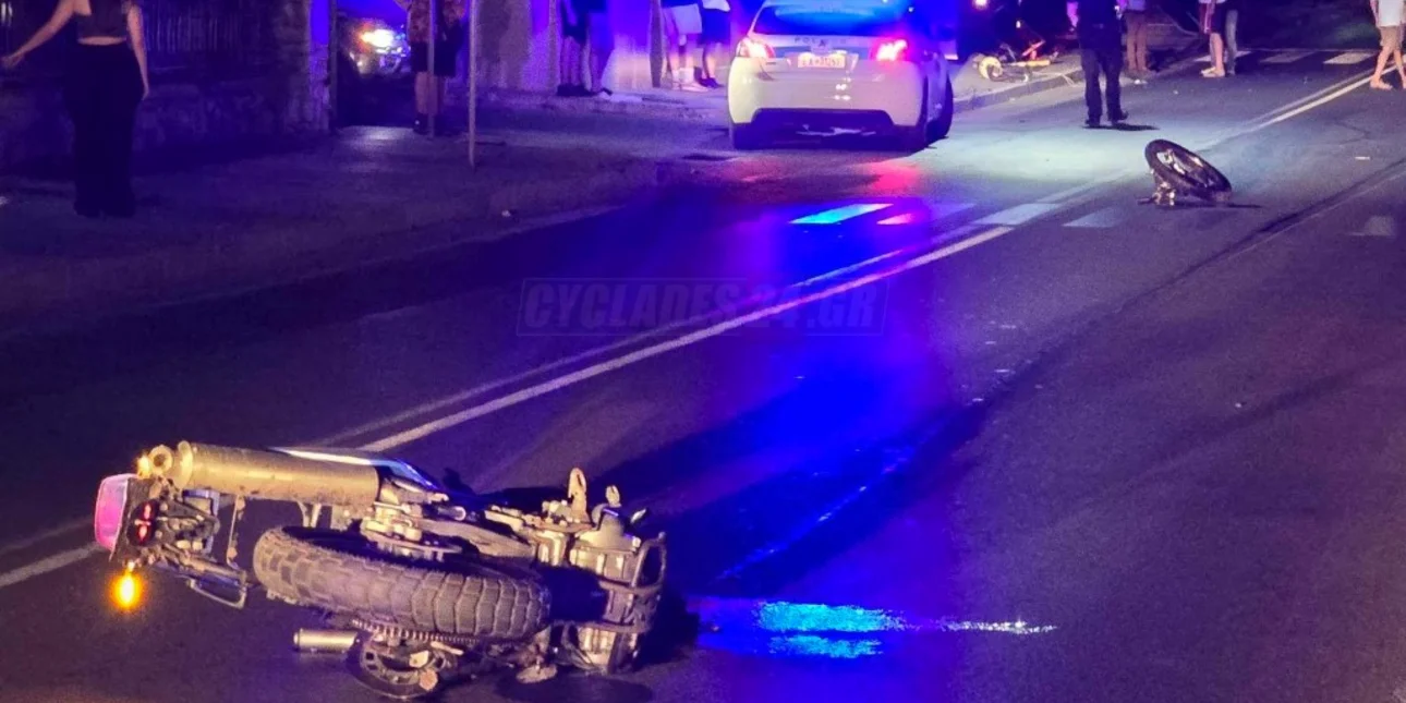 Θανατηφόρο τροχαίο στη Σύρο: Νεκρός 49χρονος, κόπηκε στα δύο η μηχανή (ΦΩΤΟ)