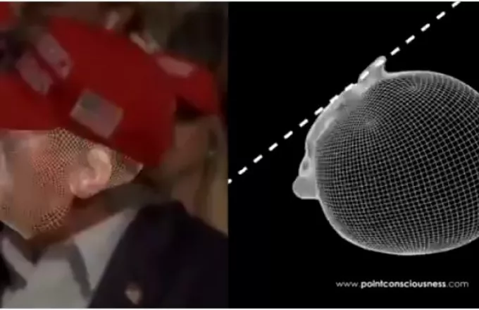 Ντόναλντ Τραμπ: H τεχνολογία δείχνει πως τη γλίτωσε για ένα εκατοστό (Video)