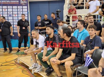 Θεσσαλονίκη: Στο Παλατάκι ο Λεξ για τον αγώνα της Εθνικής Ελλάδας με το Πουέρτο Ρίκο (ΦΩΤΟ)