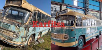 Θεσσαλονίκη: Από την εγκατάλειψη στην ανακατασκευή - Η εντυπωσιακή αναπαλαίωση του λεωφορείου αντίκα των ΚΤΕΛ Μακεδονία
