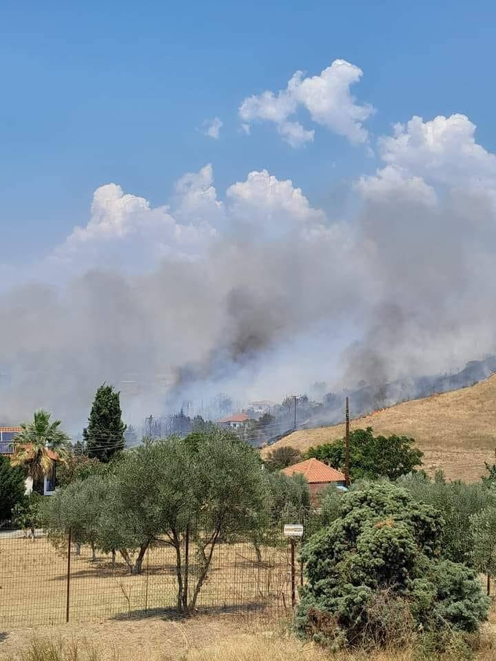 Φωτιά στη Θεσσαλονίκη: Ανάμεσα στο Πλαγιάρι και τον Τρίλοφο – Ήχησε το 112 (ΦΩΤΟ)