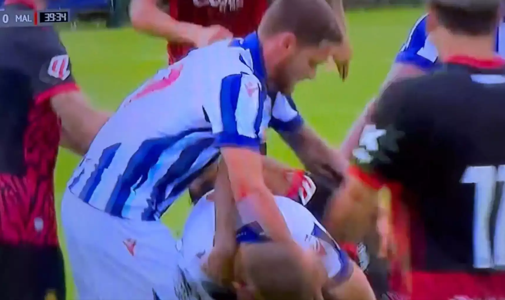 Απίστευτο ξύλο μεταξύ παικτών στο φιλικό Γουέστ Μπρομ – Μαγιόρκα (Video)