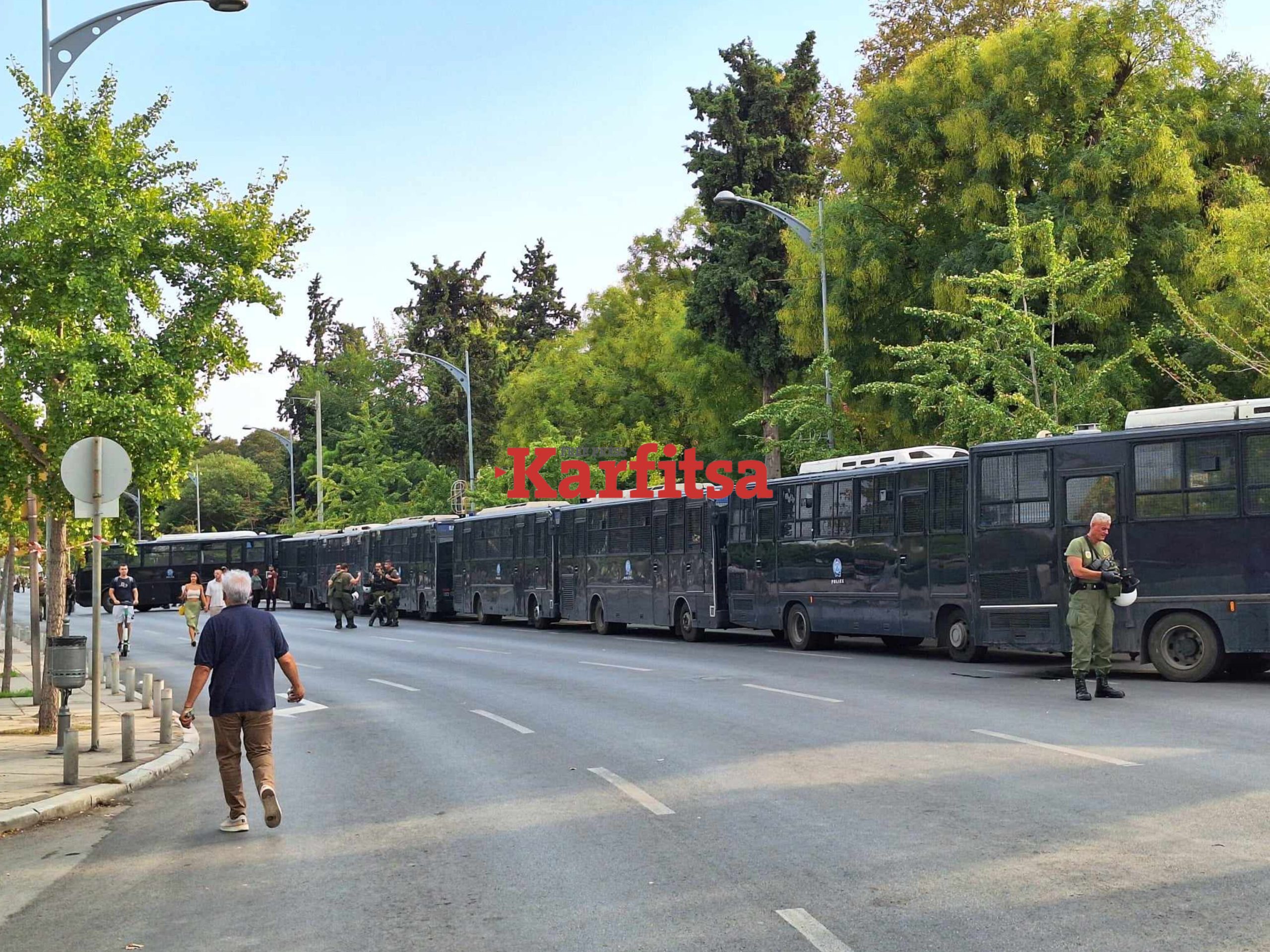 Θεσσαλονίκη: «Αστακός» το κέντρο λίγο πριν τις μεγάλες πορείες της ΔΕΘ (ΦΩΤΟ+Video)