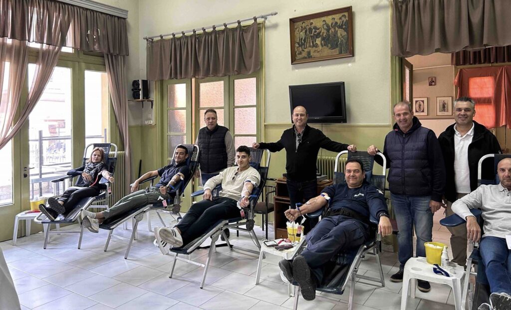 Σέρρες: Με επιτυχία η εθελοντική αιμοδοσία της Ένωσης Αστυνομικών Υπαλλήλων