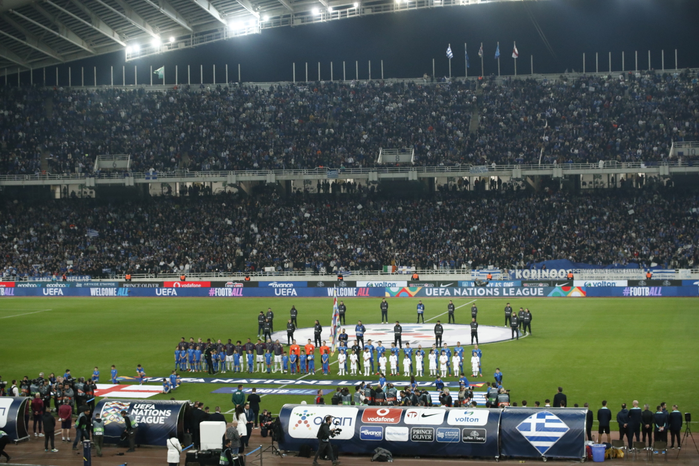 Ελλάδα – Αγγλία: Στο ΟΑΚΑ η τρίτη μεγαλύτερη προσέλευση στα ματς του Nations League το Νοέμβριο (ΦΩΤΟ)
