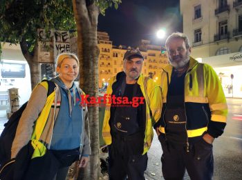 Παρασκευή βράδυ στη βάρδια αποκομιδής απορριμμάτων του δήμου Θεσσαλονίκης