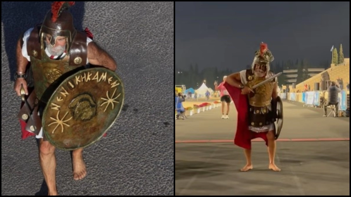 Ο «Αρχαίος Έλληνας» στον Μαραθώνιο είναι παράδειγμα ζωής: Είχε πέσει σε κώμα και δεν του έδιναν ελπίδες (Video)