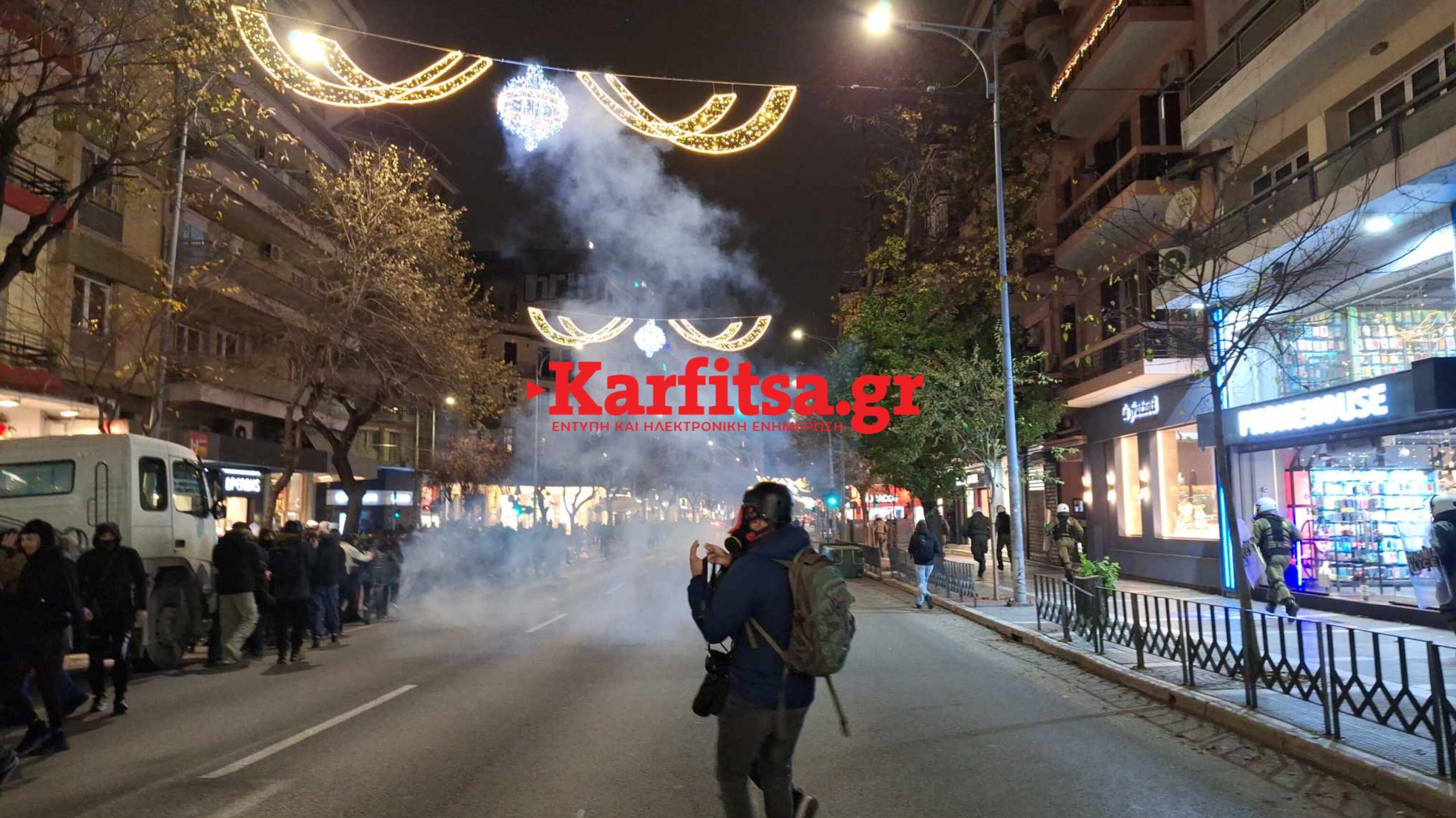 Θεσσαλονίκη: Επεισόδια στην πορεία για τη δολοφονία Γρηγορόπουλου (ΦΩΤΟ+Video)