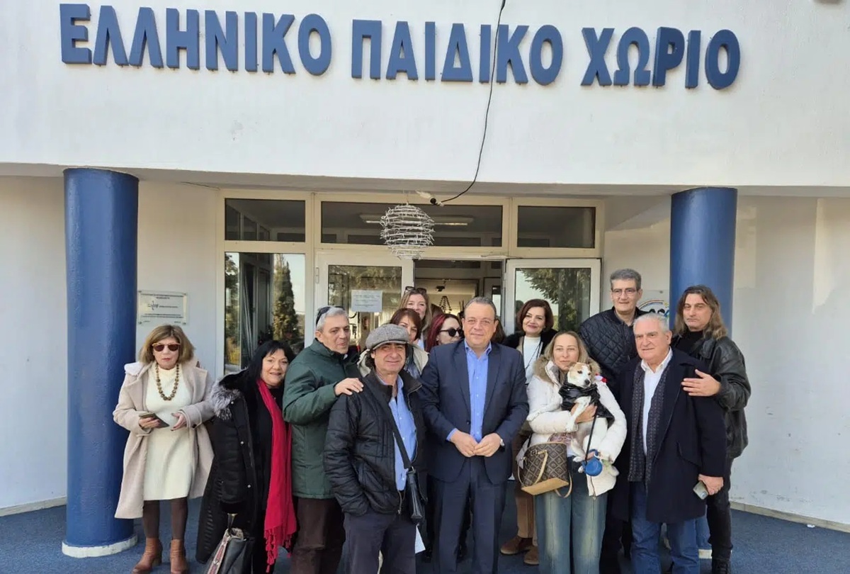 Στο Ελληνικό Παιδικό Χωριό SOS στο Φίλυρο Θεσσαλονίκης ο Σωκράτης Φάμελλος