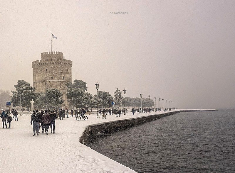 Οκτώ χρόνια από την «Αριάδνη»: Ο χιονιάς που άσπρισε τη Θεσσαλονίκη (ΦΩΤΟ+Video)