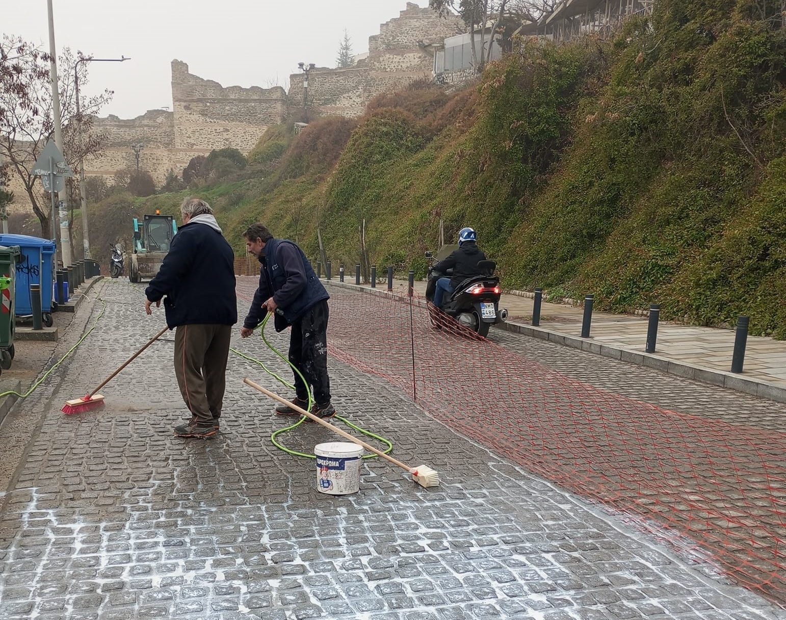 Θεσσαλονίκη: Ξεκίνησαν οι παρεμβάσεις στο πάνω τμήμα της "Ελένης Ζωγράφου"