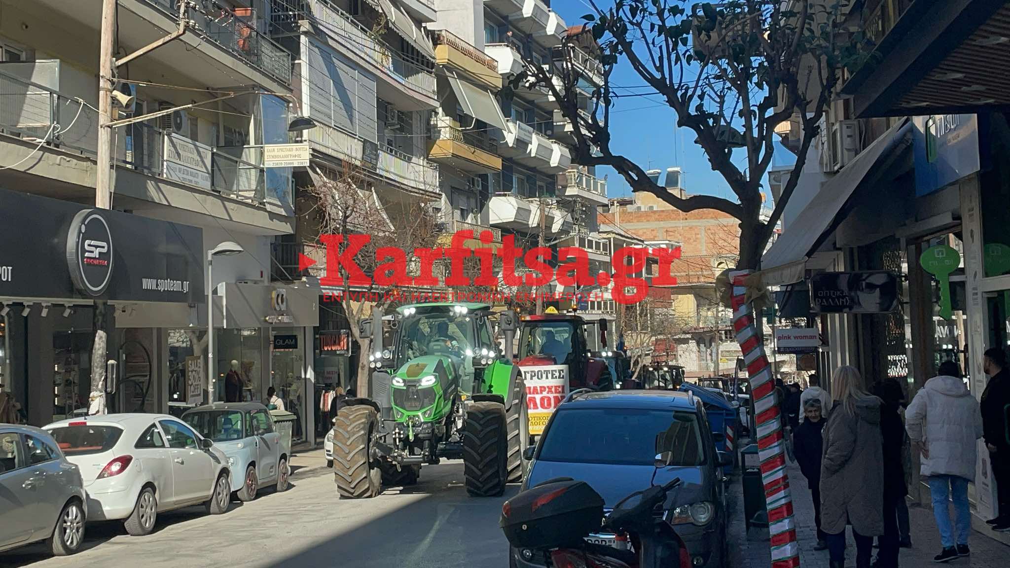 Αγρότες: Στα Γιαννιτσά με τα τρακτέρ τους οι αγρότες (ΦΩΤΟ + Video)