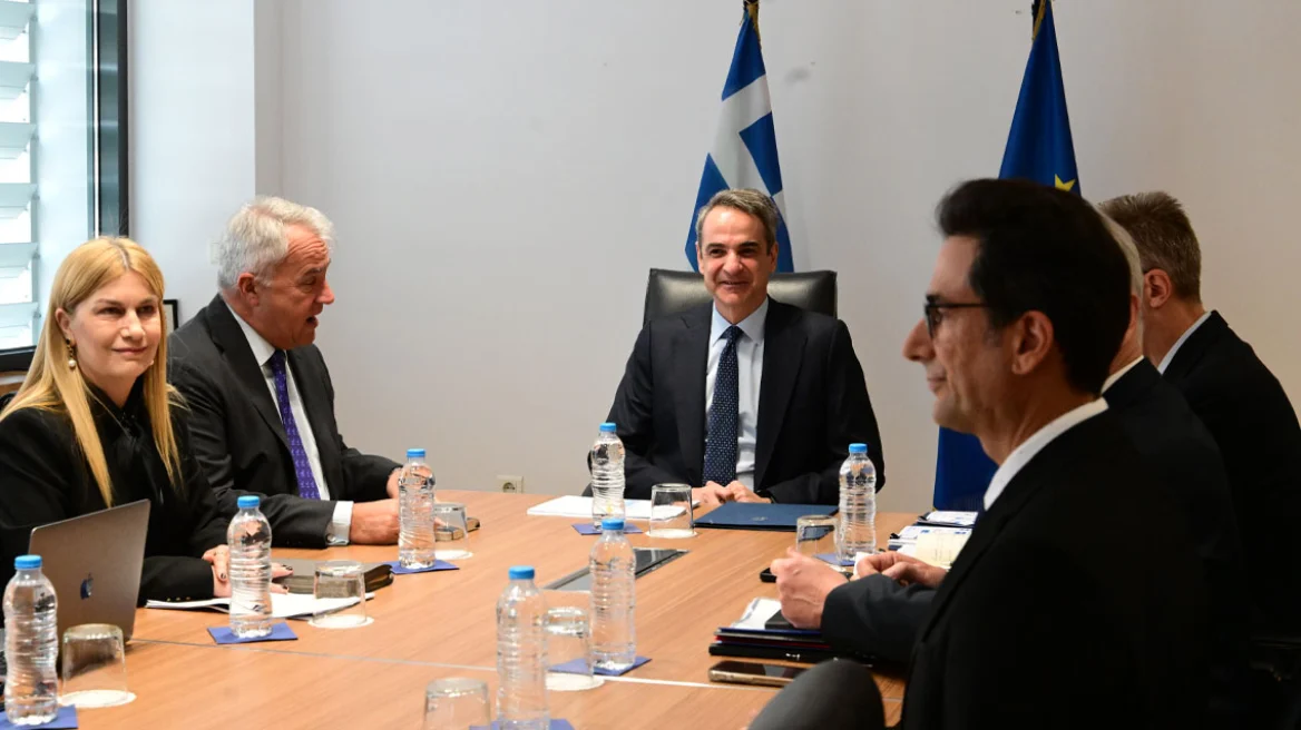 Στο υπουργείο Μετανάστευσης ο Κυριάκος Μητσοτάκης (ΦΩΤΟ)
