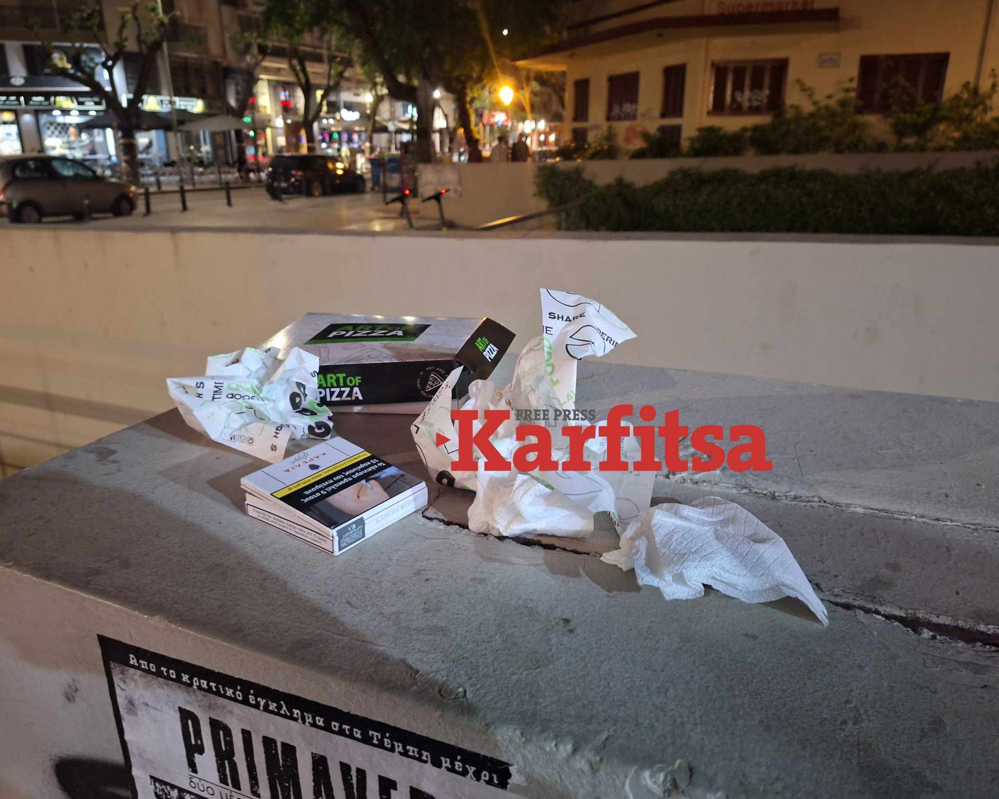 Ρεσιτάλ ασυνειδησίας στη Ναυαρίνου, παντού πεταμένα σκουπίδια – Έκκληση για σεβασμό στο δημόσιο χώρο απευθύνει ο δήμος (ΦΩΤΟ+Video)