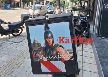 Ο Brad Pitt Αχιλλέας κάνει… βόλτες στους δρόμους της Θεσσαλονίκης (ΦΩΤΟ)