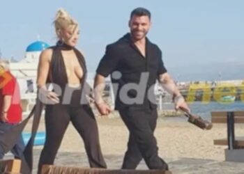 Ιωάννα Τούνη και Στάθης Σχίζας χέρι χέρι στη Μύκονο! (Video)