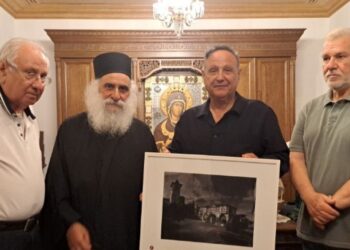 Επίσκεψη Αγγελούδη στο Άγιον Όρος
