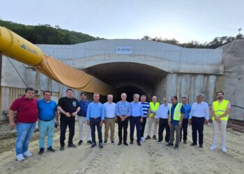 Στα έργα της σήραγγας Κλεισούρας, ο Γιώργος Αμανατίδης (ΦΩΤΟ+video)