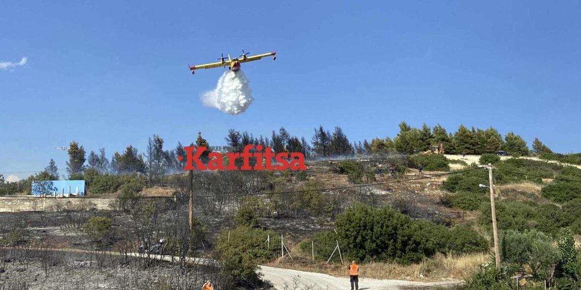 Βελτιωμένη η εικόνα της πυρκαγιάς στην Ευκαρπία Θεσσαλονίκης (Φωτό+Video)