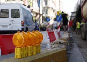 Εργασίες τοποθέτησης πινακίδων την Παρασκευή στην Εθνική Οδό Θεσσαλονίκης – Έδεσσας