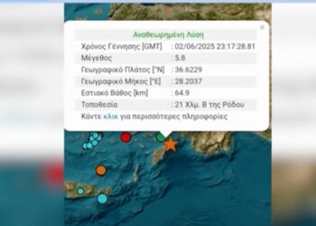 Σεισμός ανοιχτά της Ρόδου, με μία έφηβη νεκρή και 69 τραυματίες στην Τουρκία