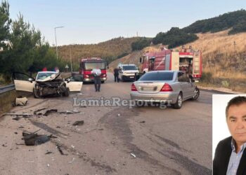 Σκοτώθηκε σε τροχαίο ο Αντιδήμαρχος Λαμίας, Κώστας Σταυρογιάννης