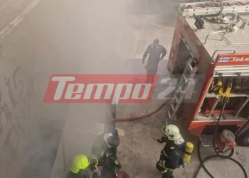 Φωτιά στο νοσοκομείο Άγιος Ανδρέας της Πάτρας (video)