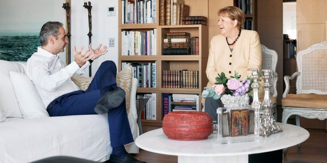 Με την Άνγκελα Μέρκελ συναντήθηκε ο Κυριάκος Μητσοτάκης